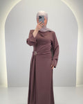 Robe de soirée Arami Marron