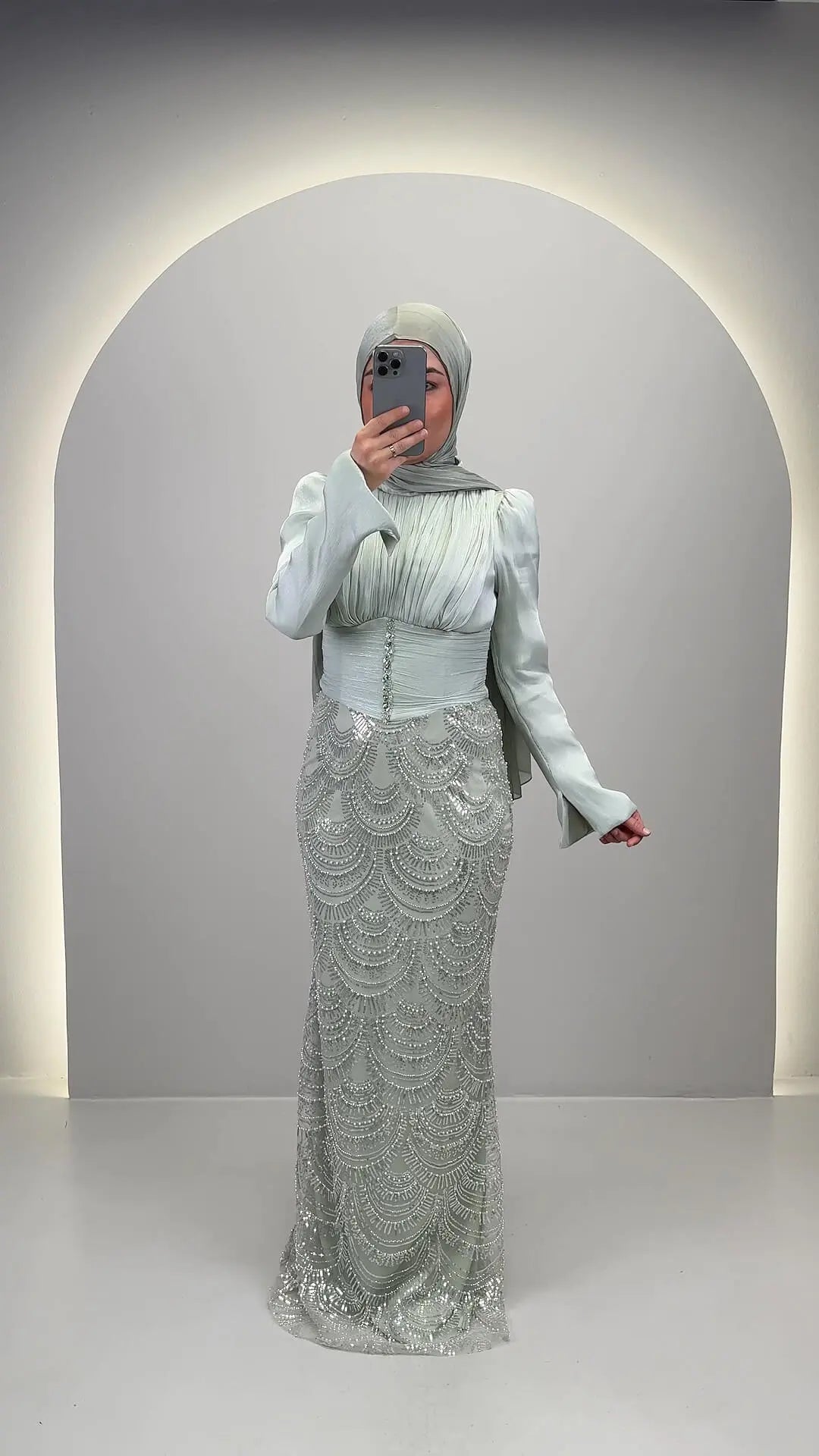 Bey's Evening dress Mint