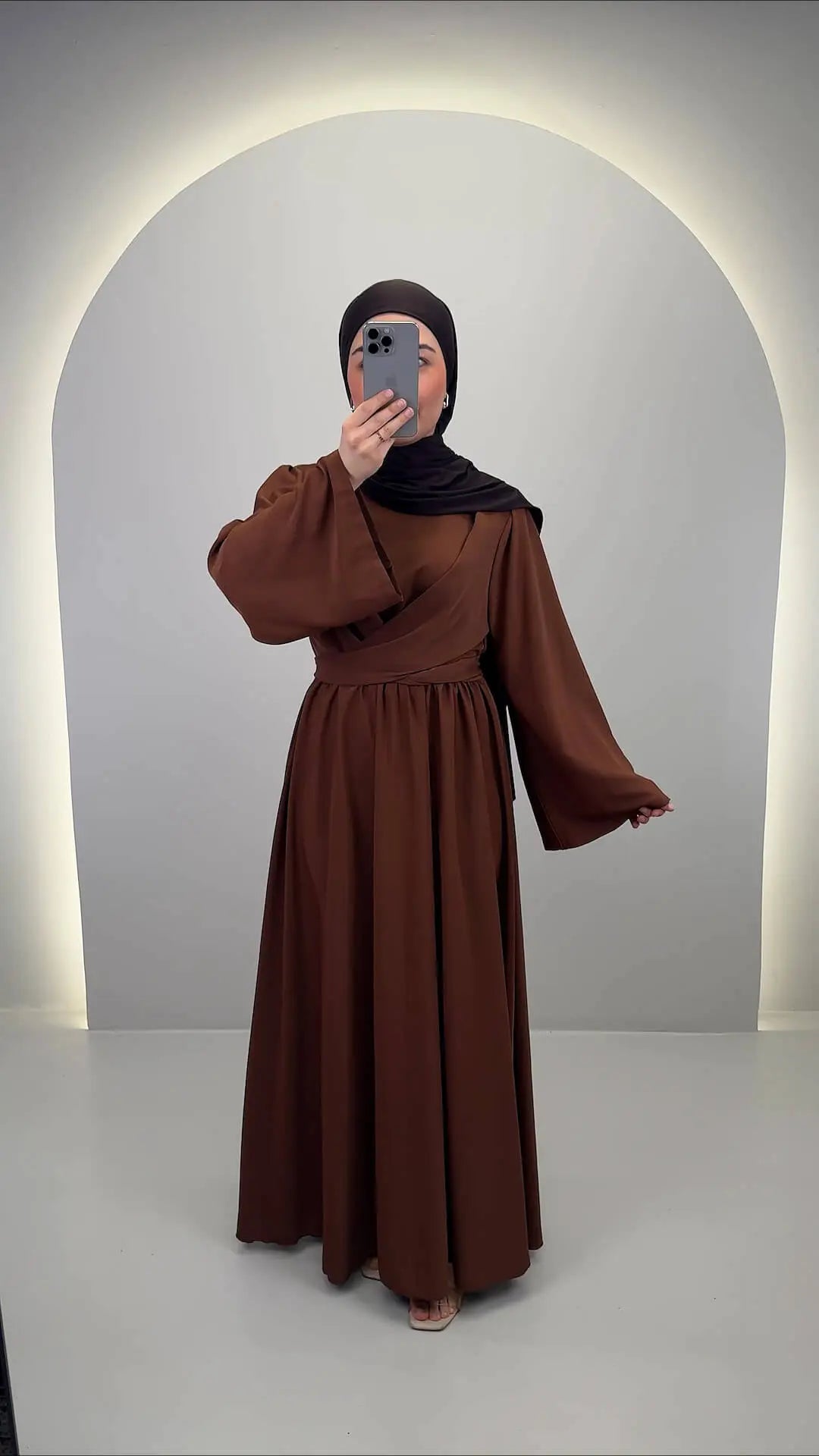 Mima Abendkleid Braun 01