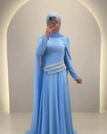 Robe de soirée Seyla bleue