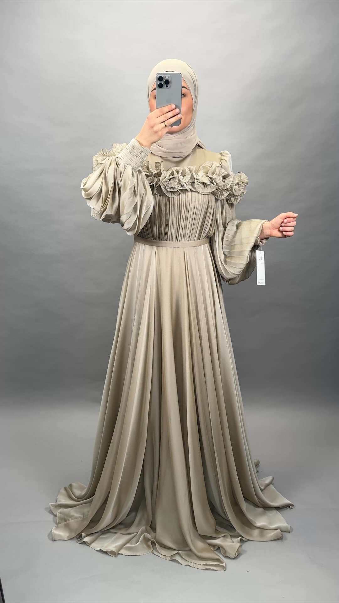 Bahar evening dress gold