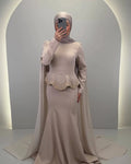 Robe de soirée Simay Beige
