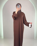 Robe de soirée Selia Marron