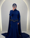 Robe de soirée Simay Bleu foncé