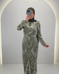 Huda Evening dress Green