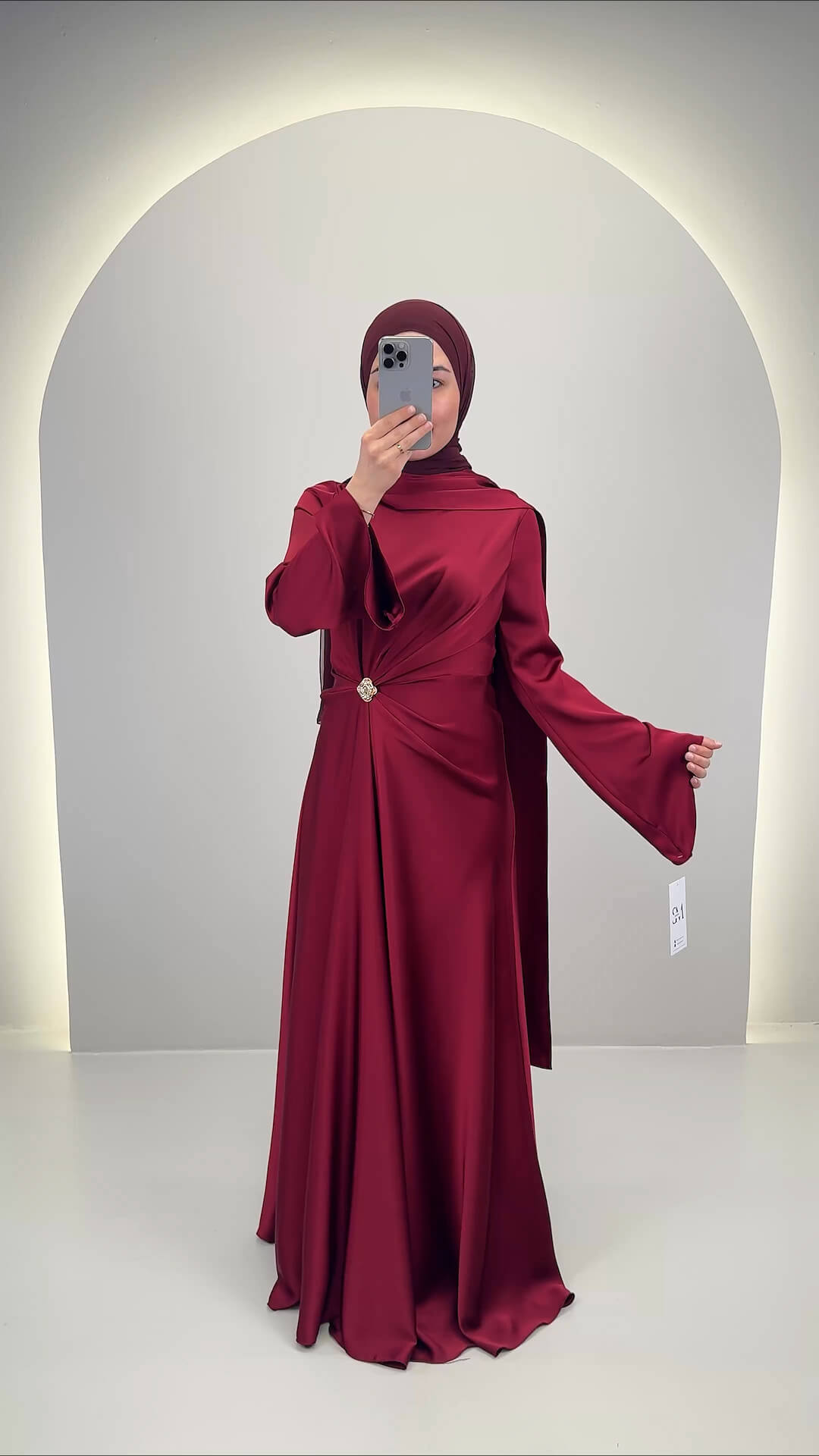 Ilka Abendkleid Bordo