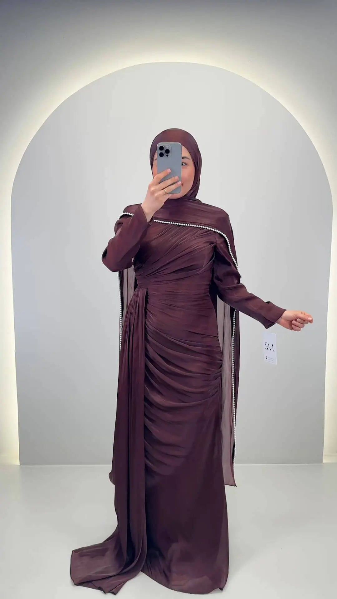 Leyla Evening dress Brown