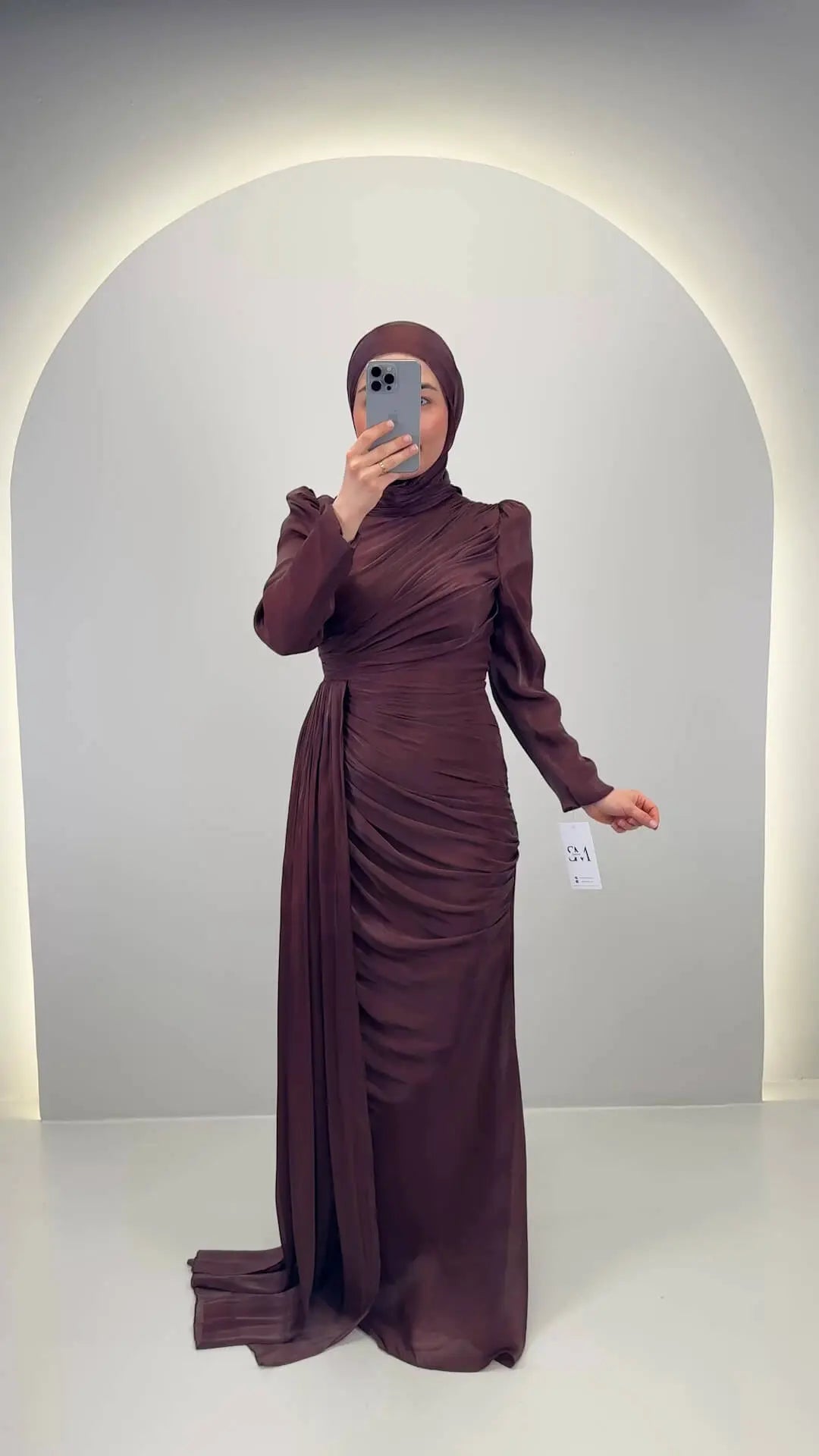 Leyla Evening dress Brown