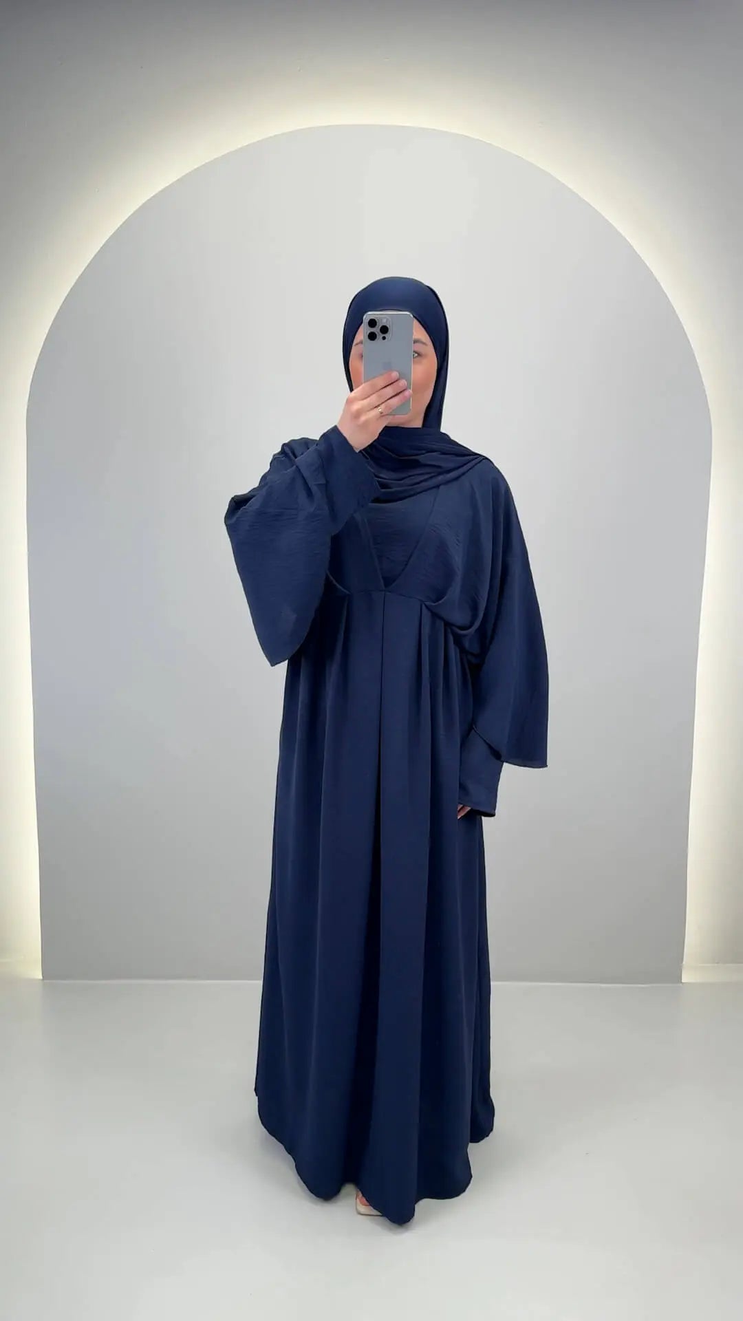 Abaya Melek bleu foncé