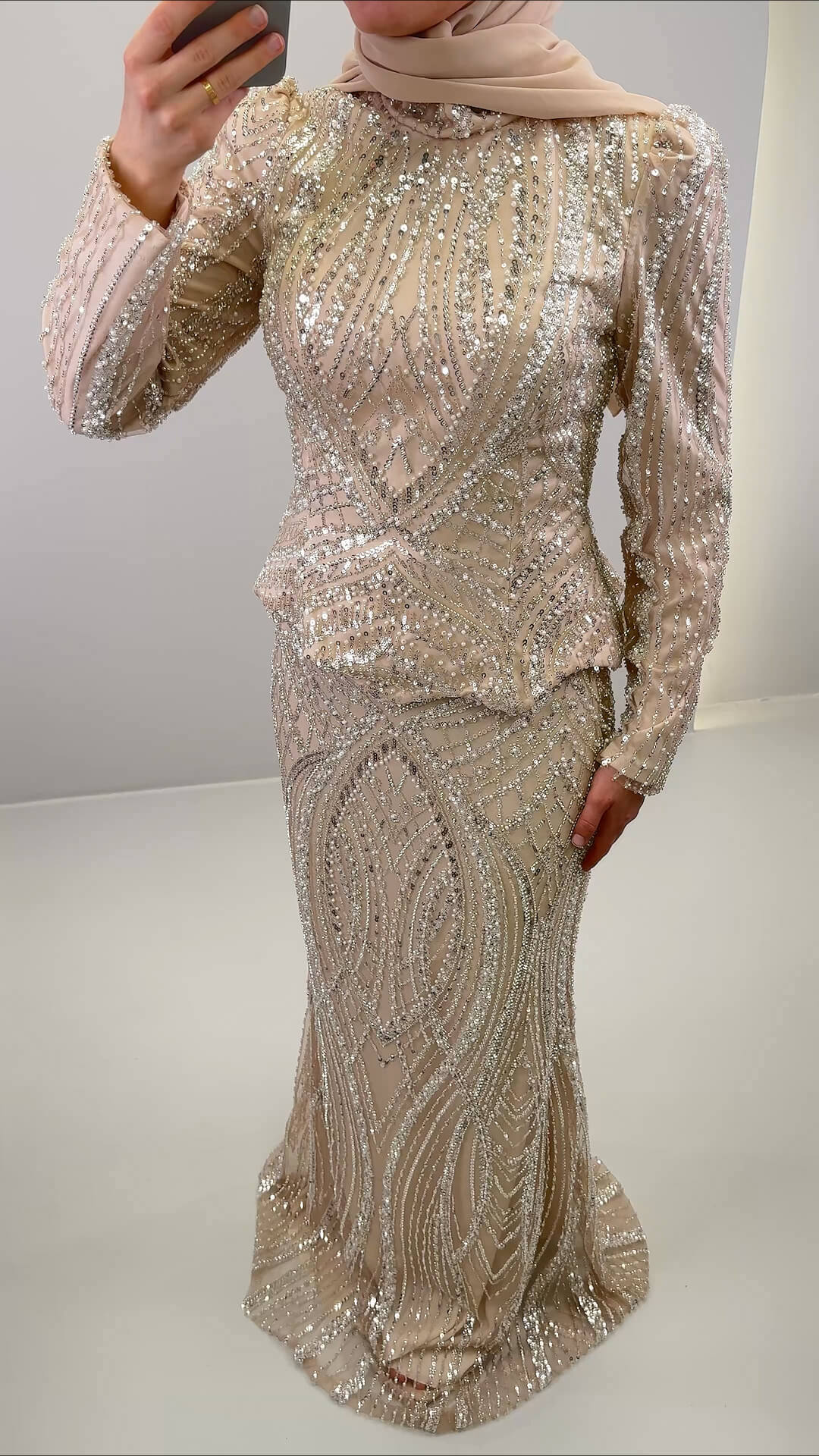 Miyasa Abendkleid Beige