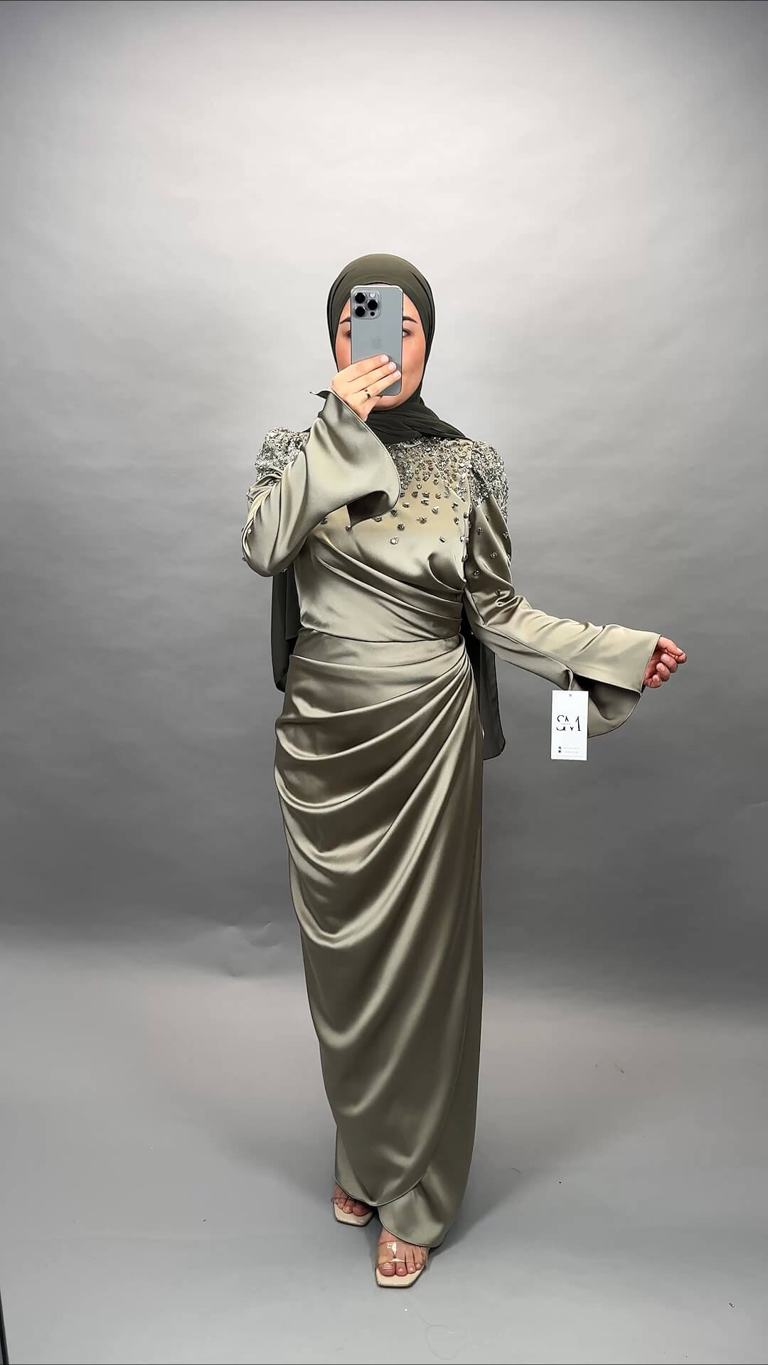 Sirin evening dress green