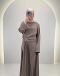 Robe de soirée Arami Taupe