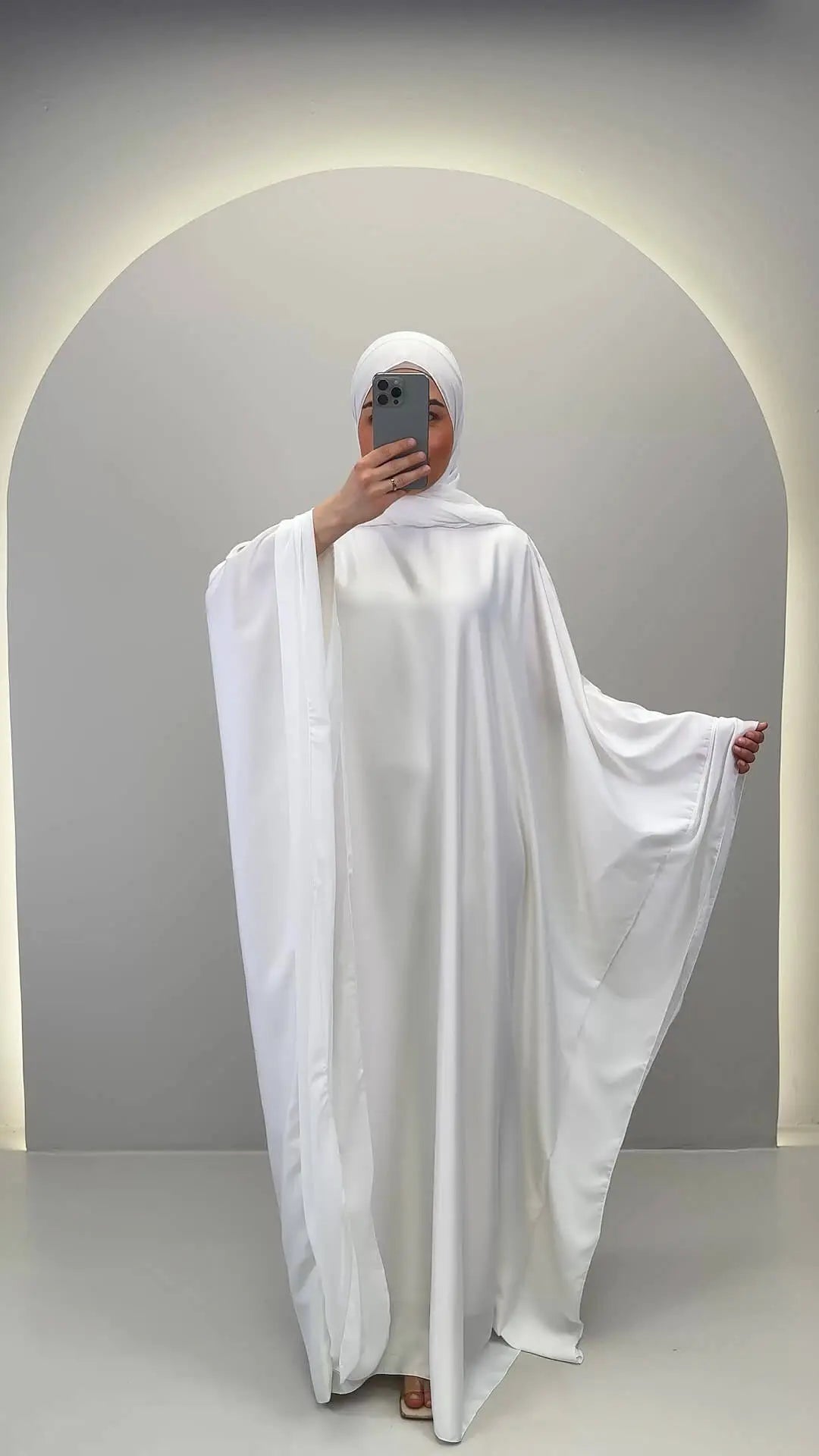 Nuza Abaya Blanc