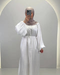 Simla Abaya Beyaz