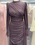 Eliza Evening dress Brown 01