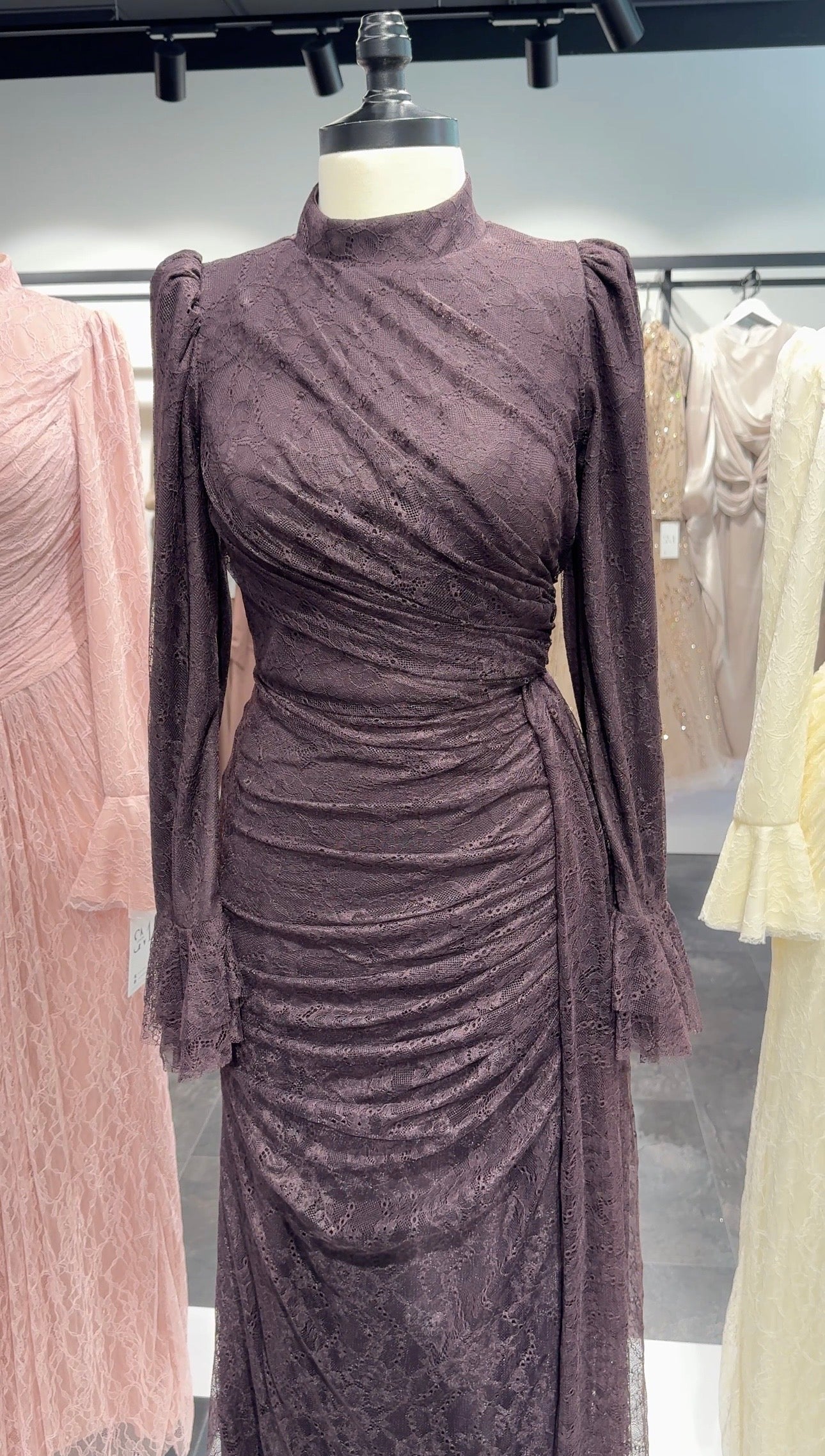 Eliza Evening dress Brown 01