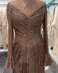 Robe de soirée Selin Marron