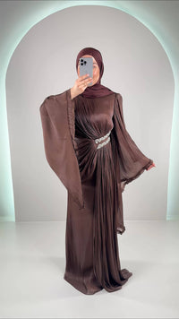 Asya Robe de soirée Marron