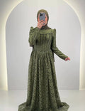 Robe de soirée Mina verte