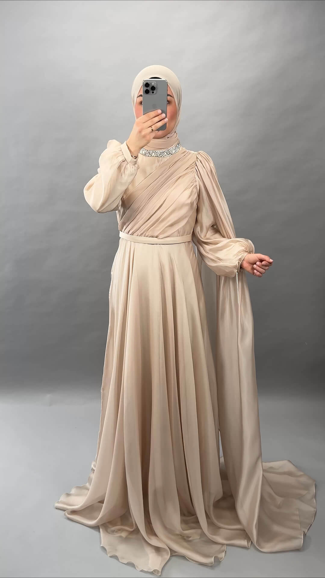 Ceylan Abendkleid Beige