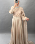 Ceylan Abendkleid Beige