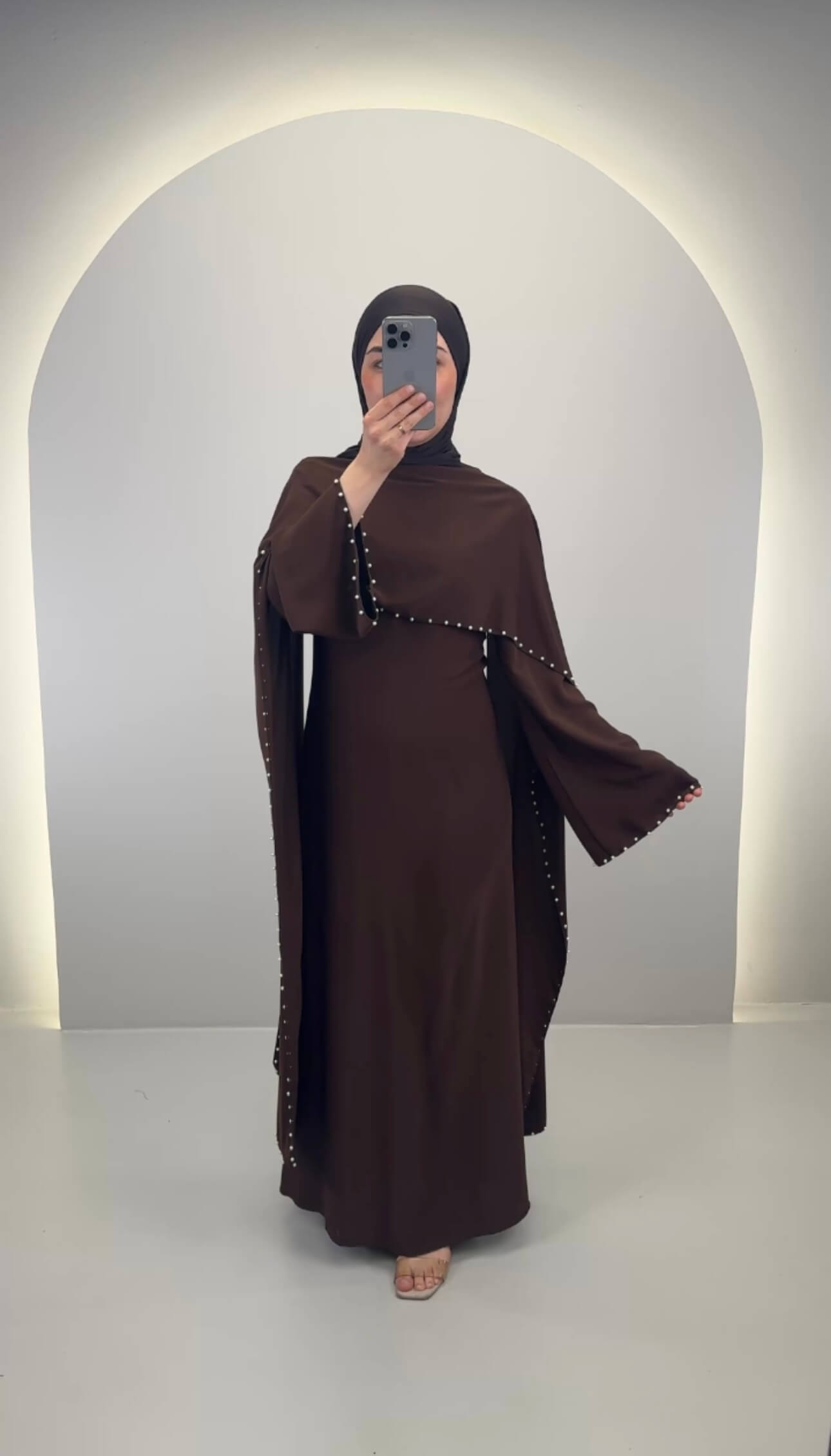 Zerafin Abendkleid Braun 01