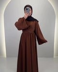 Robe de soirée Mima Marron 01