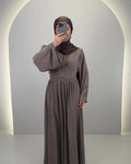 Robe de soirée Mima Taupe