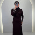 Rozan Evening dress Brown 01