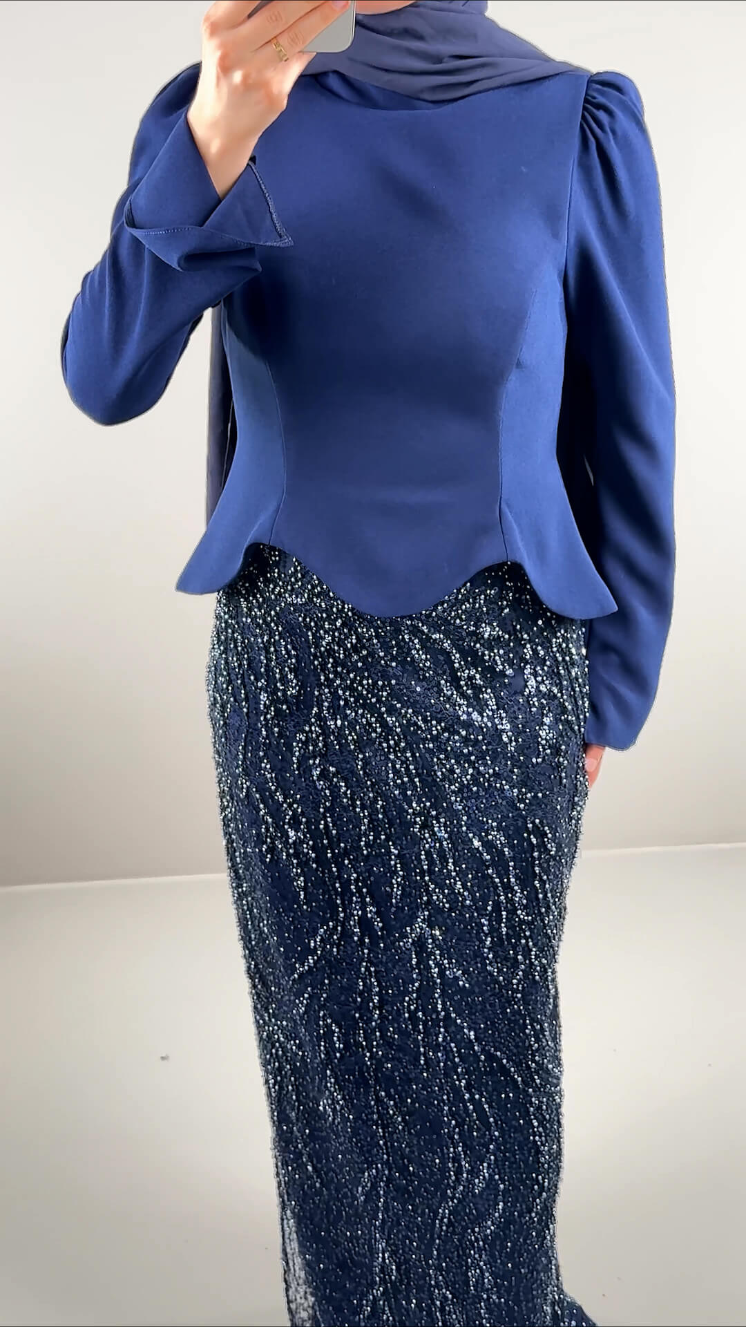 Hisra Abendkleid Dunkelblau