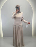 Robe de soirée Yagmur Beige