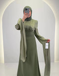 Robe de soirée Yarenay Menthe