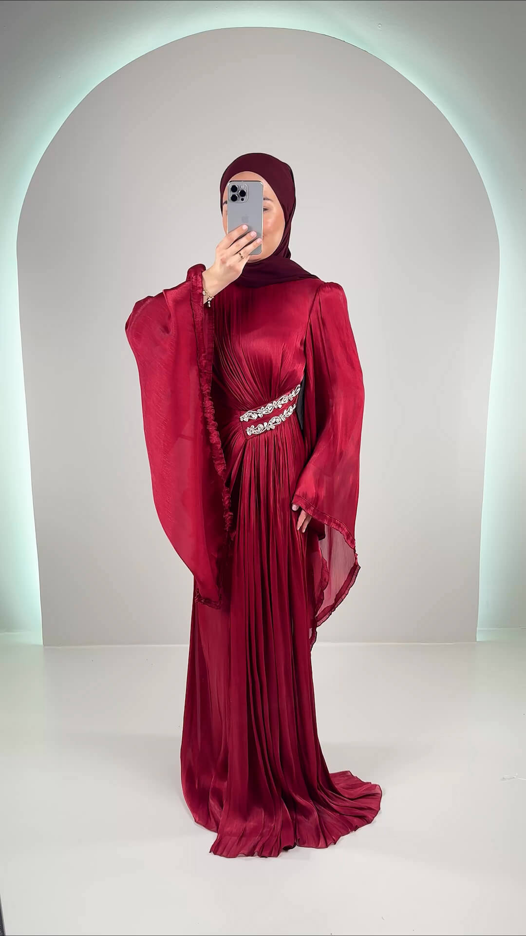 Asya Abendkleid Bordo