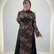 Robe de soirée Azmia marron