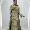 Robe de soirée Azmia verte