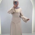Aramiel Abendkleid Beige