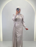 Robe de soirée Leyla Beige