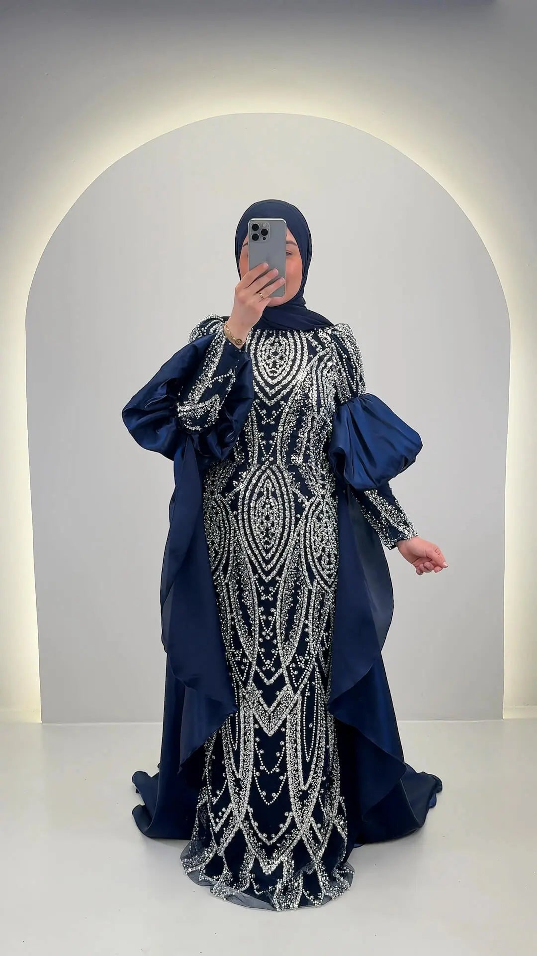 Robe de soirée Tias bleu foncé