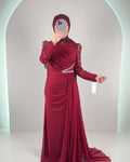 Efila Abendkleid Bordo