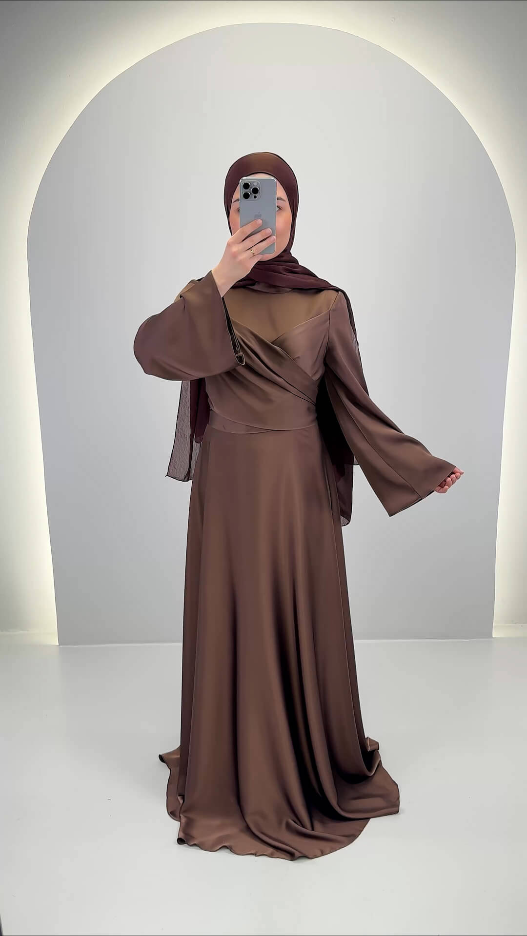 Kiraza Abendkleid Braun