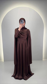 Robe de soirée Sarah Marron