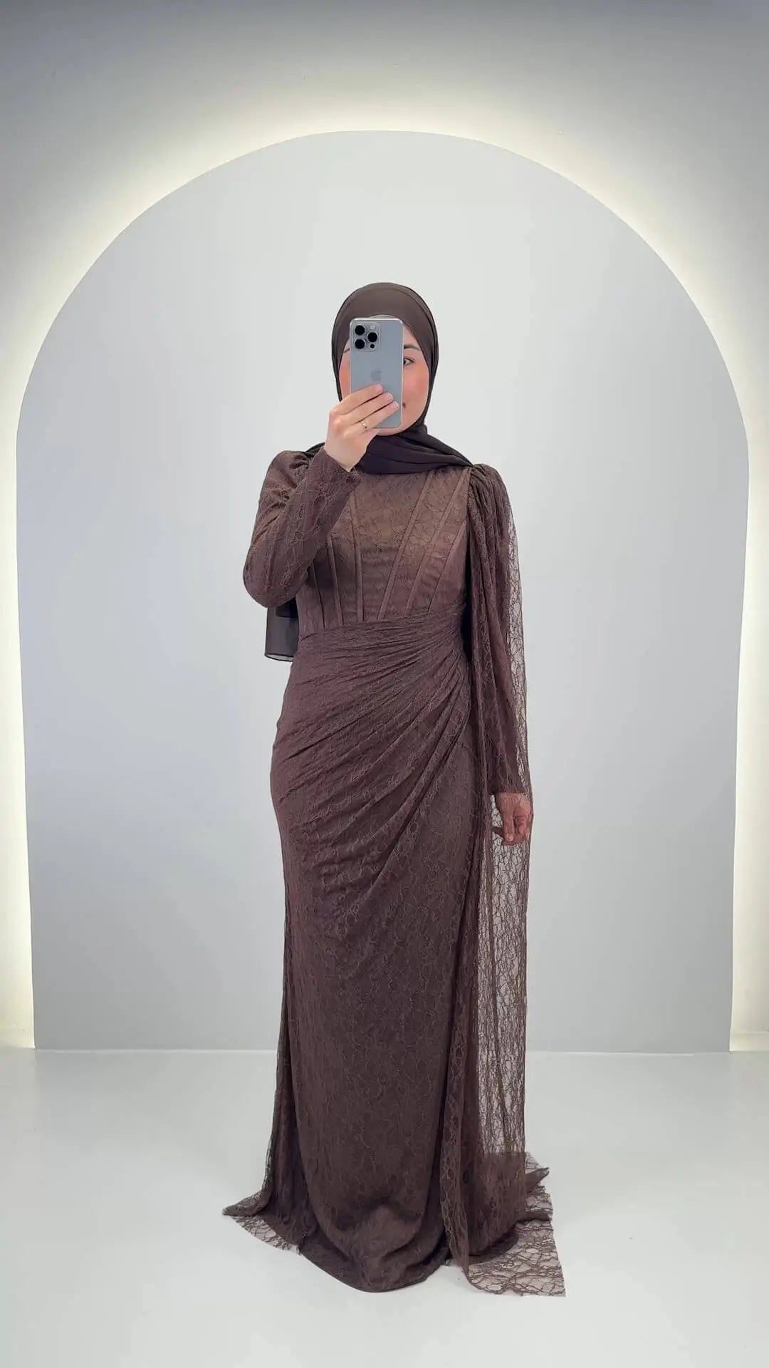 Emiya Evening Dress Brown