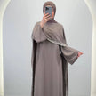Robe de soirée taupe Gizi