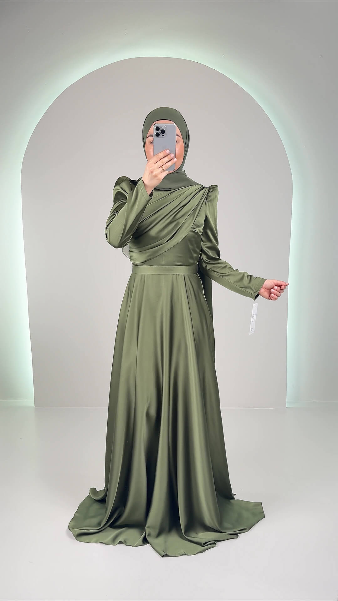 Liza Abendkleid Khaki