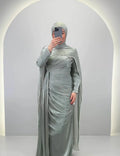 Robe de soirée Leyla Menthe