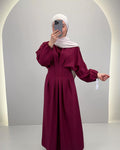 Loya Dress Burgundy