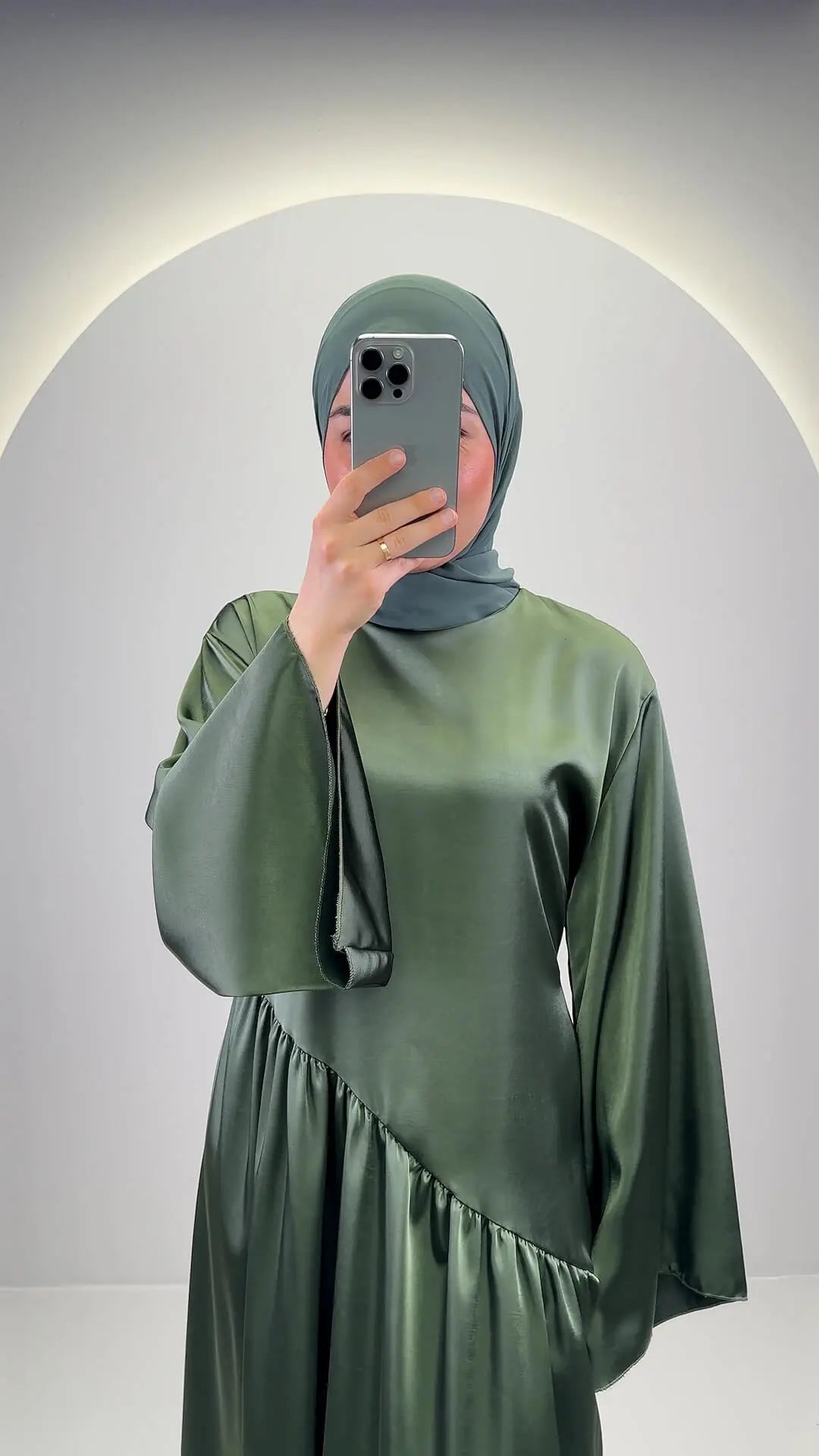 Robe de soirée Meslia verte