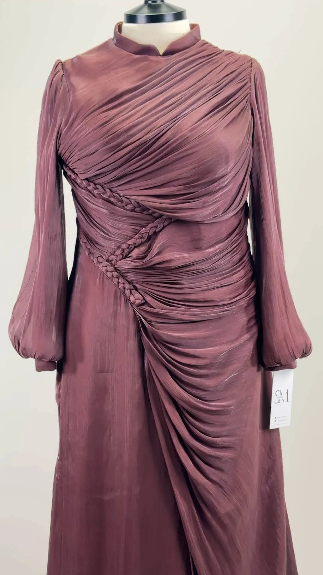 Robe de soirée Aray Marron