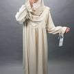 Ensemble Abaya Mila avec Khimar Beige