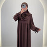 Ensemble Abaya Mila avec Khimar Marron